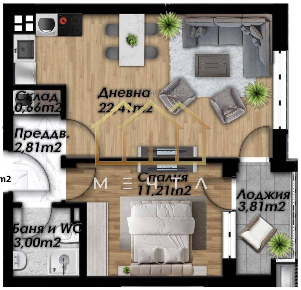 Продава 2-СТАЕН, гр. Пловдив, Южен, снимка 5 - Апартаменти - 56125441