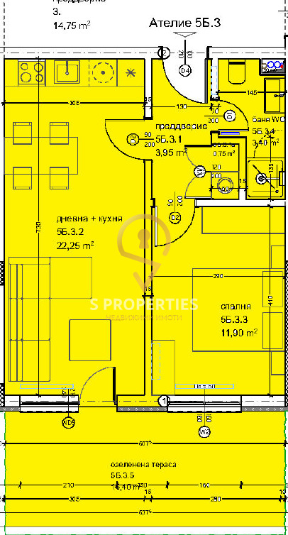 À venda  1 quarto Varna , Kaisieva gradina , 58 m² | 93118369 - imagem [4]