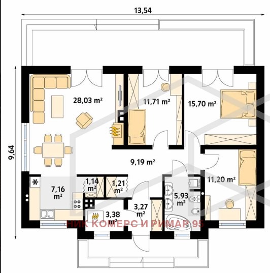 Till salu  Hus region Sofia , Bojuristje , 80 kvm | 63638631 - bild [8]