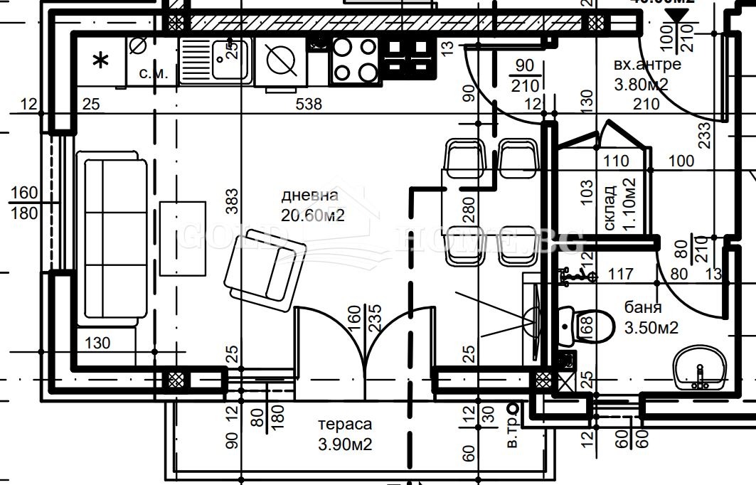 Продава 1-СТАЕН, гр. Пловдив, Прослав, снимка 2 - Апартаменти - 54280849