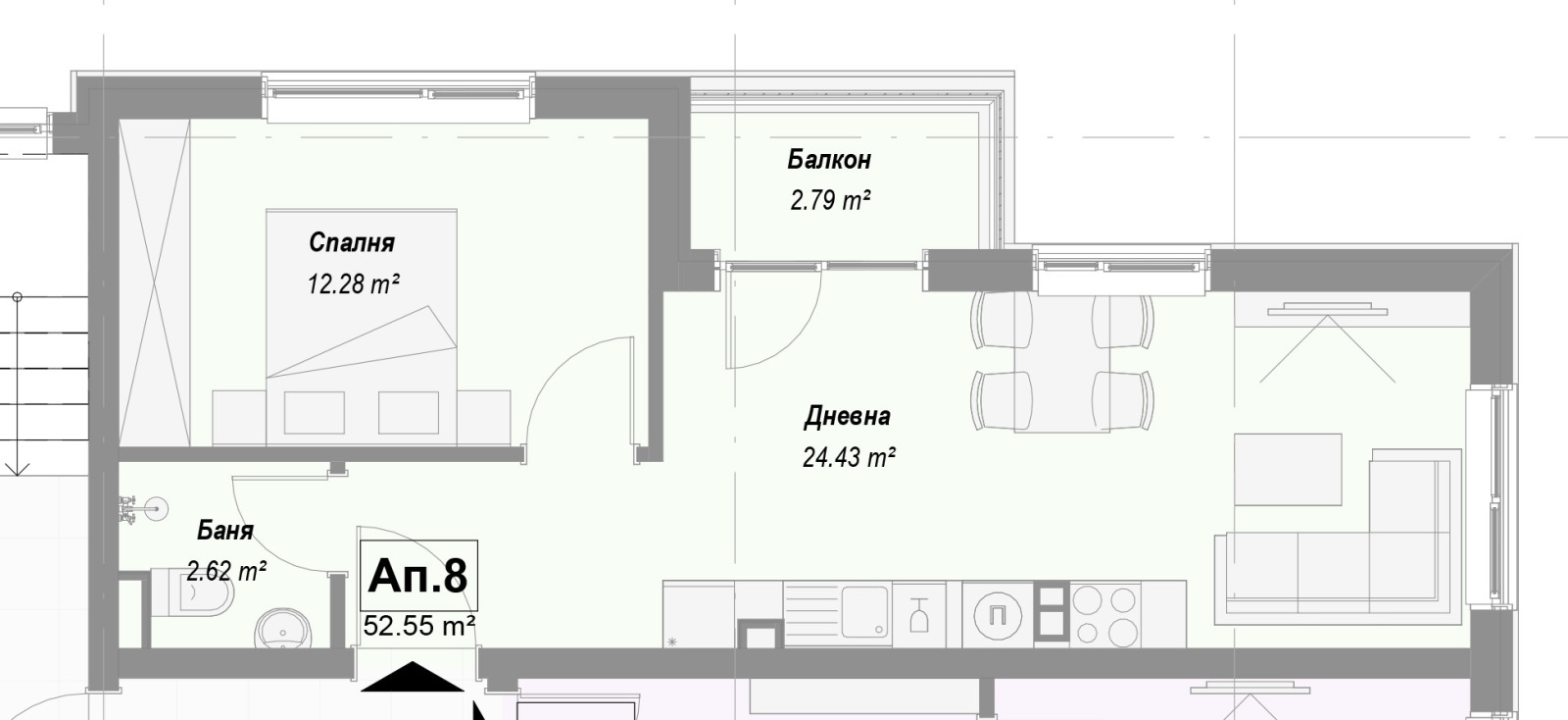 Продава 2-СТАЕН, гр. София, с. Бистрица, снимка 2 - Апартаменти - 54629679