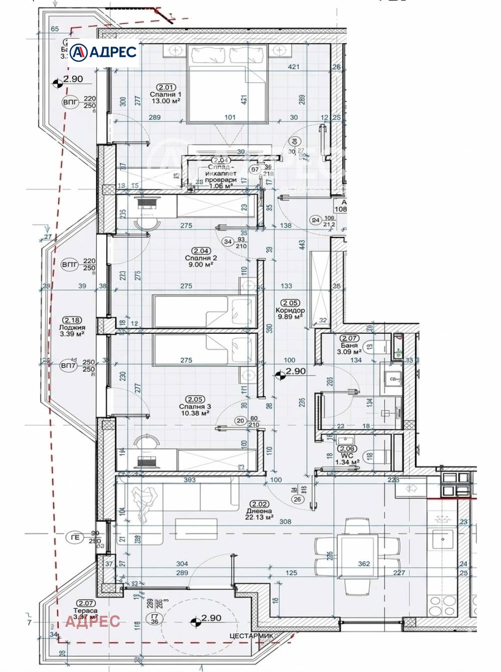 Продава МНОГОСТАЕН, гр. Варна, Бриз, снимка 3 - Апартаменти - 56332829