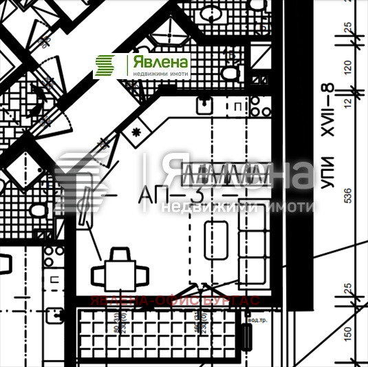 Til salg  Studie Burgas , Meden rudnik - zona B , 56 kvm | 24737337