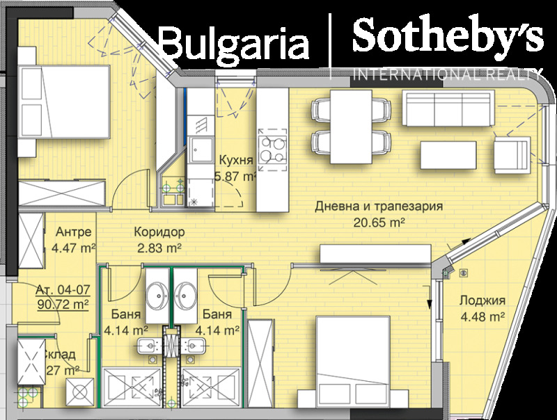 Zu verkaufen  1 Schlafzimmer Sofia , Krastowa wada , 110 qm | 50645049 - Bild [12]