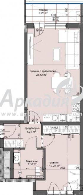 Satılık  1 yatak odası Plovdiv , Trakiya , 80 metrekare | 68766423 - görüntü [2]