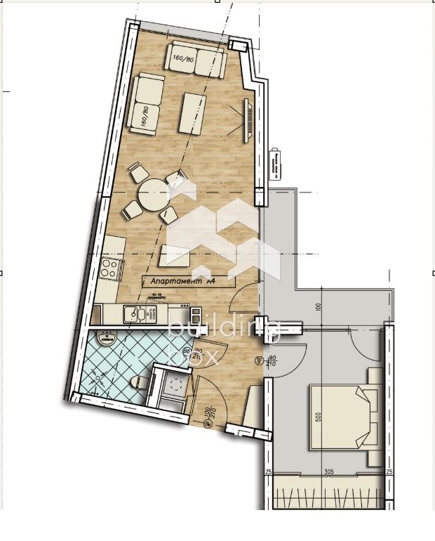 На продаж  1 спальня София , Стрелбище , 82 кв.м | 25116144 - зображення [2]