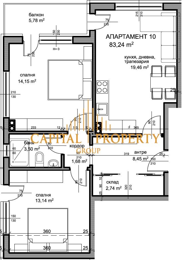 Продава 2-СТАЕН, с. Кранево, област Добрич, снимка 5 - Апартаменти - 53159883