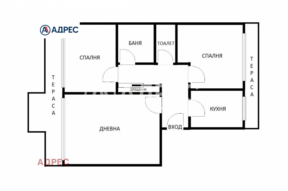 Продава 3-СТАЕН, гр. Варна, Чайка, снимка 2 - Апартаменти - 53792306