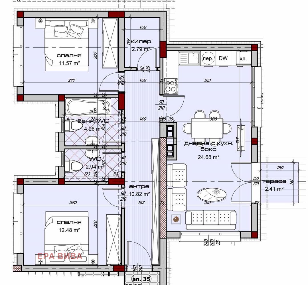 Продава 3-СТАЕН, гр. Варна, Изгрев, снимка 2 - Апартаменти - 54276445