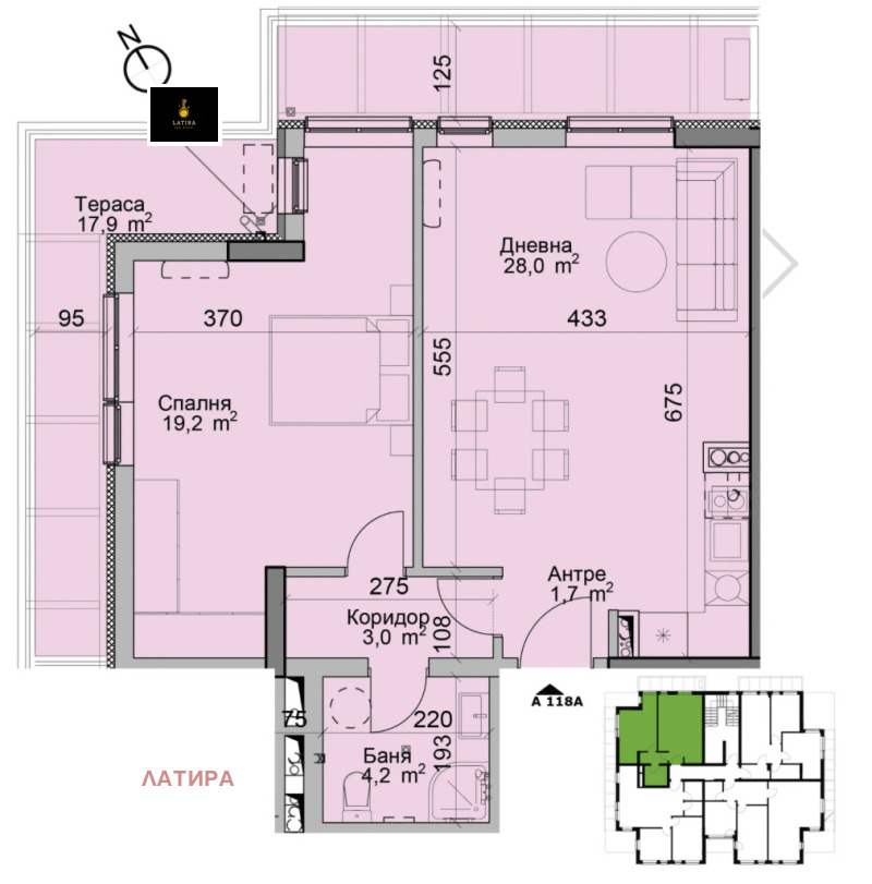 Na sprzedaż  1 sypialnia Sofia , Moderno predgradie , 103 mkw | 40394939