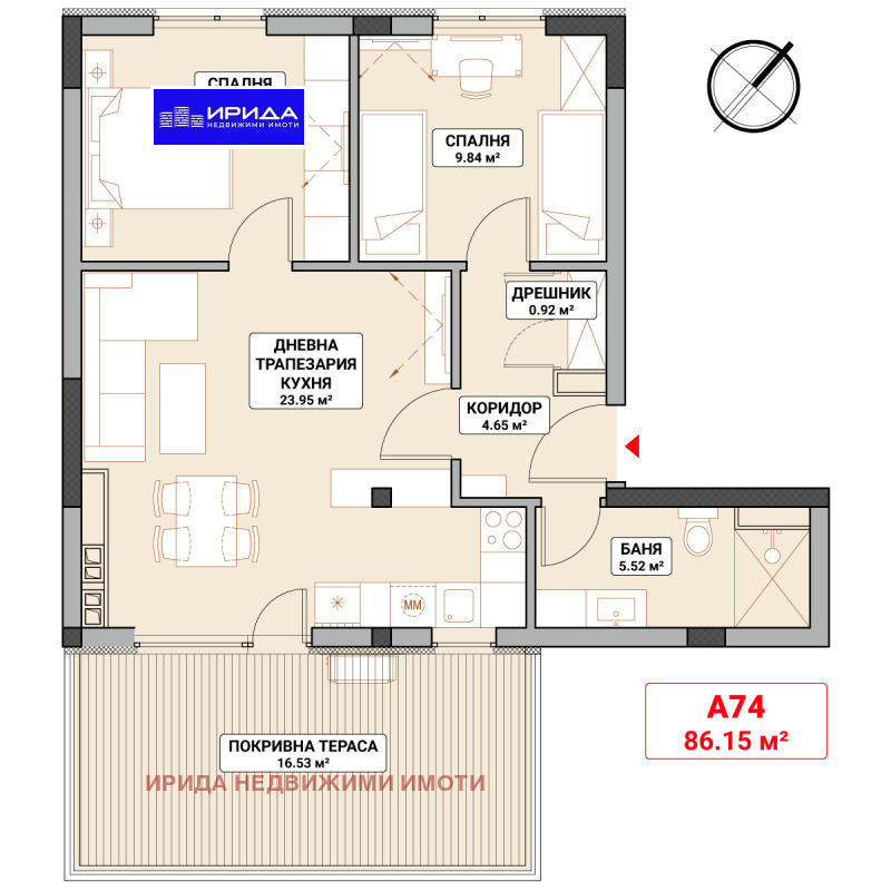 Продава 3-СТАЕН, гр. София, Младост 4, снимка 1 - Aпартаменти - 49260505