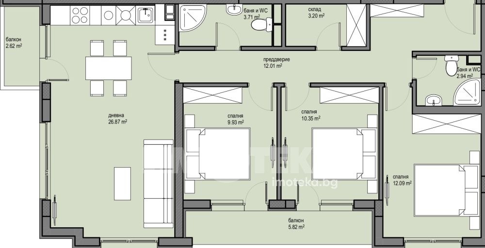 Продава МНОГОСТАЕН, гр. София, Красна поляна 2, снимка 4 - Апартаменти - 54105725
