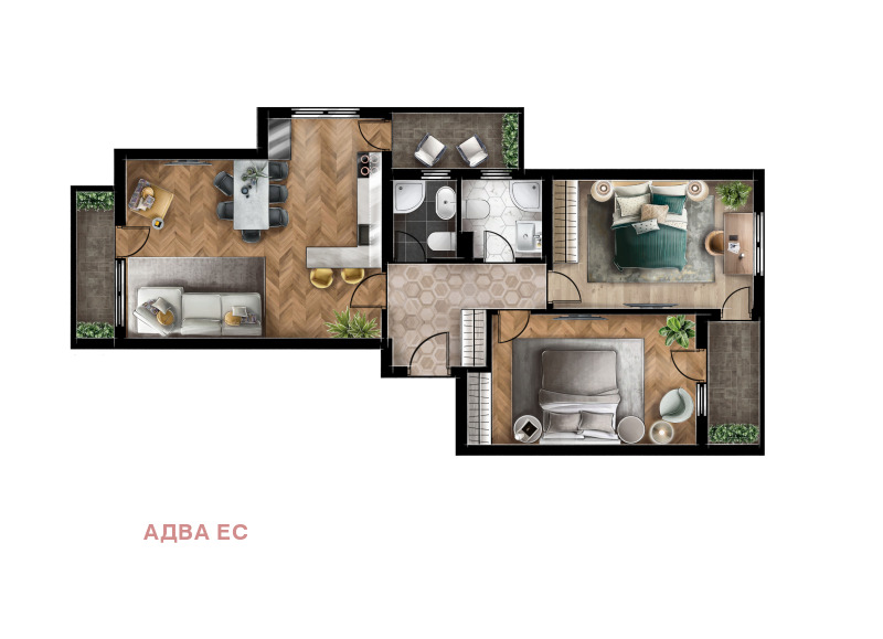 Продава 3-СТАЕН в град София, Люлин 5 - 120 кв.м / 205 400 € » 401 727.48 лв., АДВА ЕС