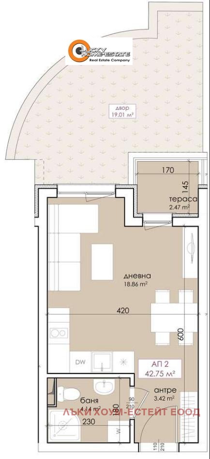 На продаж  Студія область Бургас , Созопол , 43 кв.м | 66373002 - зображення [2]