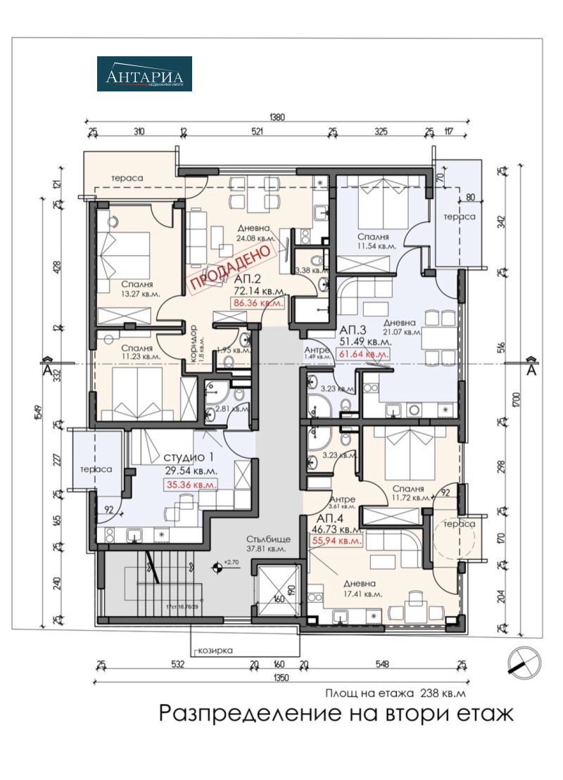 Продава 2-СТАЕН, гр. Созопол, област Бургас, снимка 2 - Aпартаменти - 47448480