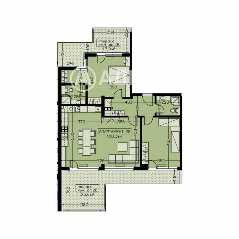 En venta  2 dormitorios Sofia , Manastirski livadi , 162 metros cuadrados | 40304225 - imagen [5]