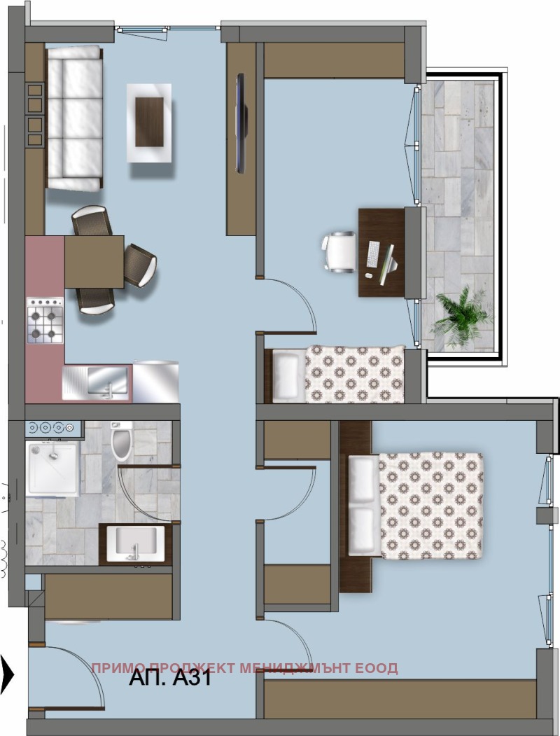 Продава 3-СТАЕН, гр. София, Овча купел, снимка 5 - Апартаменти - 53204308