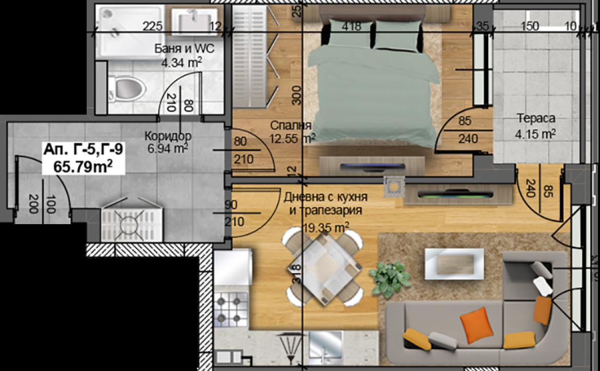 Продава 2-СТАЕН, гр. Пловдив, Христо Смирненски, снимка 2 - Апартаменти - 49494045