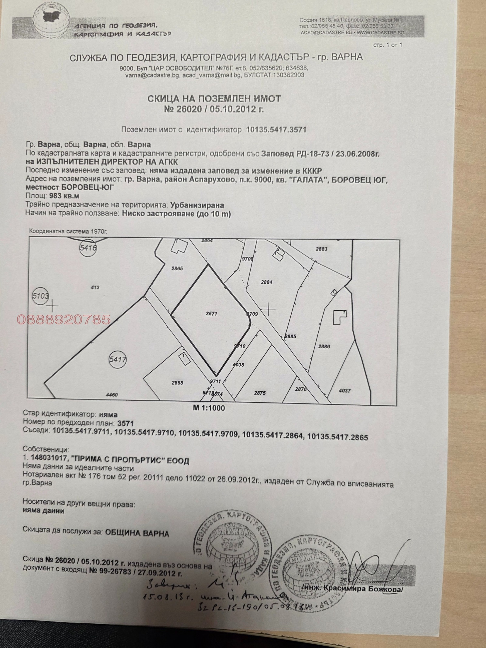 Продава ПАРЦЕЛ, гр. Варна, м-т Ракитника