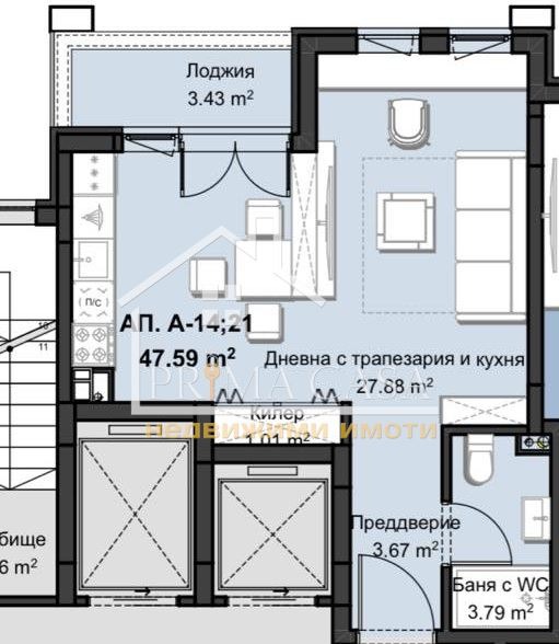 Продава 1-СТАЕН, гр. Пловдив, Христо Смирненски, снимка 2 - Апартаменти - 52333776