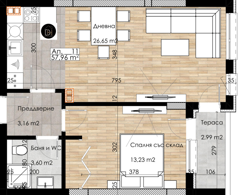 Продава  2-стаен град Пловдив , Остромила , 82 кв.м | 84853690 - изображение [2]