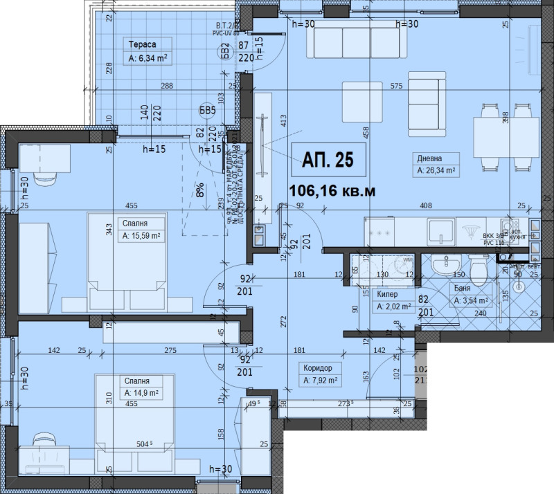 Продава 3-СТАЕН, гр. Асеновград, област Пловдив, снимка 7 - Aпартаменти - 48889789