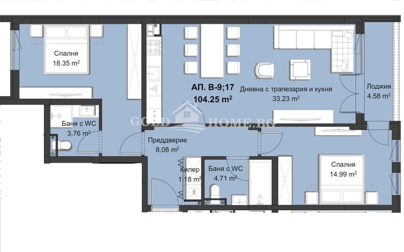 Продава 3-СТАЕН, гр. Пловдив, Христо Смирненски, снимка 3 - Aпартаменти - 49389451