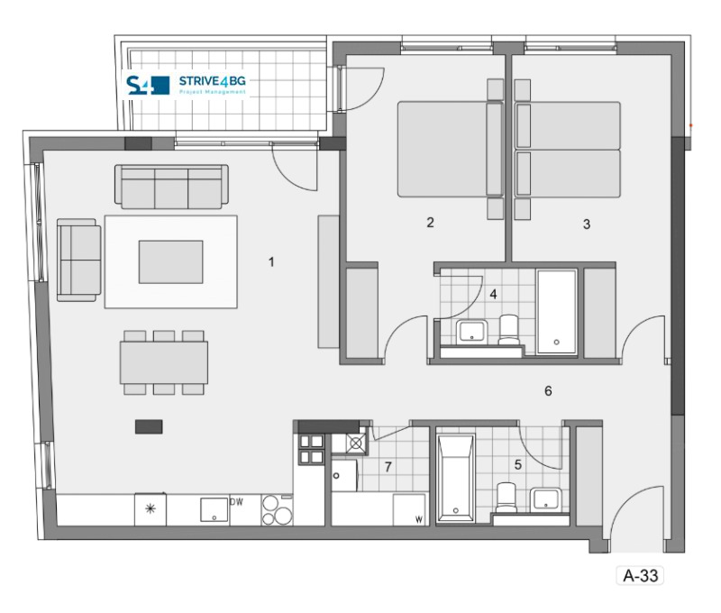 Продава  3-стаен град София , Манастирски ливади , 134 кв.м | 57149685 - изображение [7]