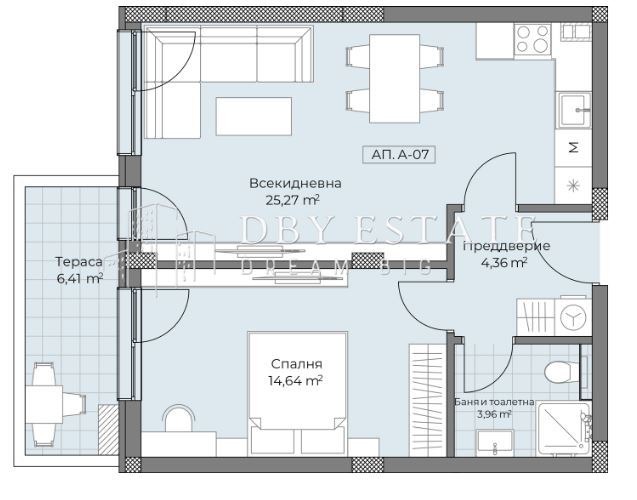 Продава 2-СТАЕН, гр. Пловдив, Остромила, снимка 4 - Aпартаменти - 48113851