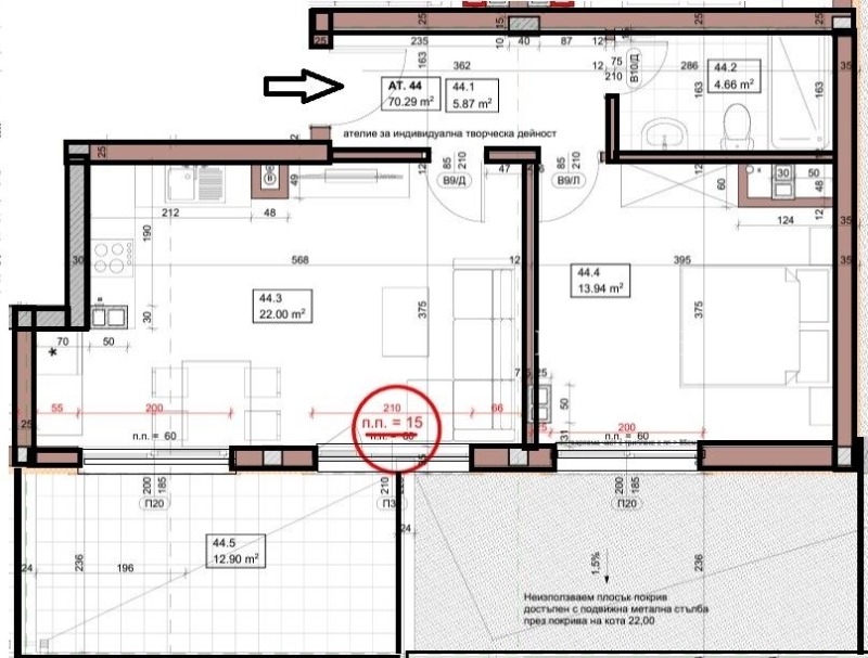 Satılık  1 yatak odası Sofia , Zona B-5 , 86 metrekare | 13753169 - görüntü [4]