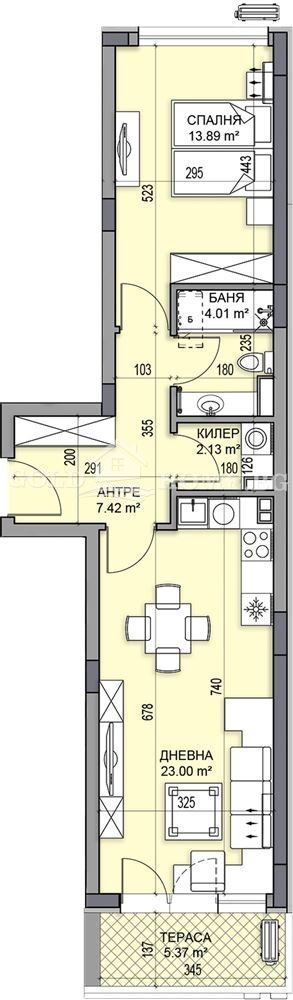 Продава 2-СТАЕН, гр. Пловдив, Гагарин, снимка 3 - Aпартаменти - 48013658