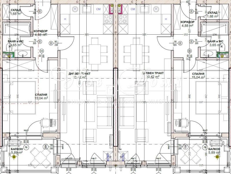 Продаја  2 спаваће собе Софија , Малинова долина , 162 м2 | 42373290