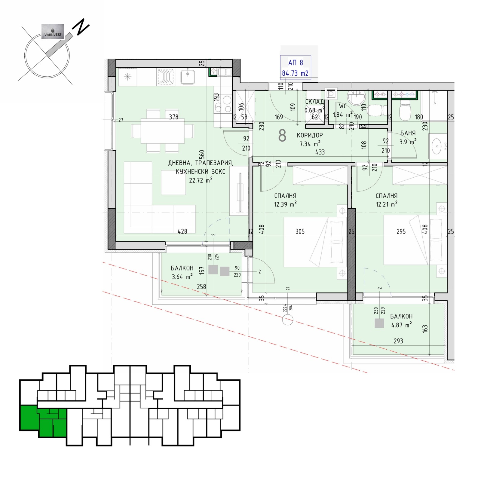 Продава 3-СТАЕН, гр. София, Малинова долина, снимка 2 - Апартаменти - 52802361
