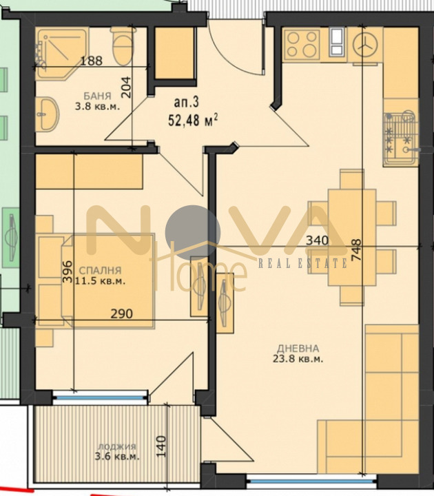 Myytävänä  1 makuuhuone Varna , Vazraždane 4 , 60 neliömetriä | 34469382 - kuva [2]
