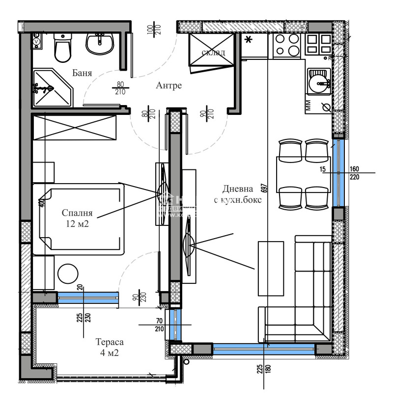 Продава 2-СТАЕН, гр. Пловдив, Христо Смирненски, снимка 4 - Апартаменти - 52575491