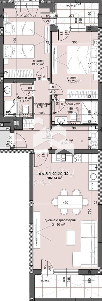Продава 3-СТАЕН, гр. Пловдив, Тракия, снимка 2 - Апартаменти - 53441045