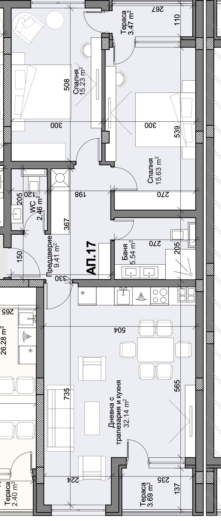 Продава 3-СТАЕН, гр. Пловдив, Кършияка, снимка 2 - Апартаменти - 45746166