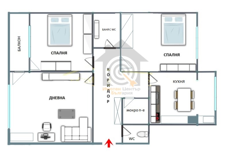 Na prodej  2 ložnice Sofia , Slatina , 79 m2 | 26139167
