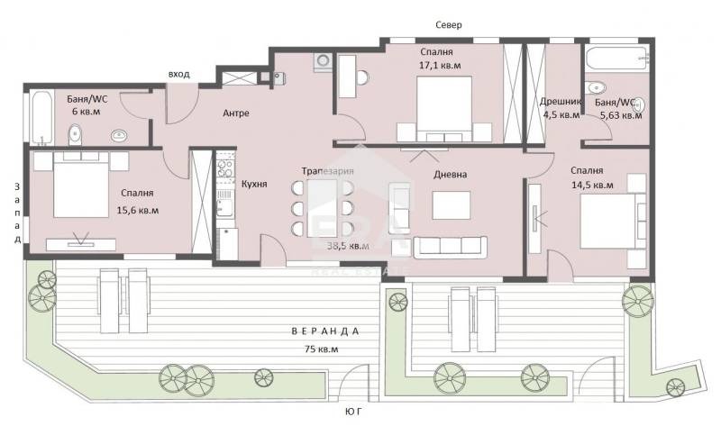 Продава  4-стаен град Варна , Бриз , 139 кв.м | 16670118 - изображение [16]