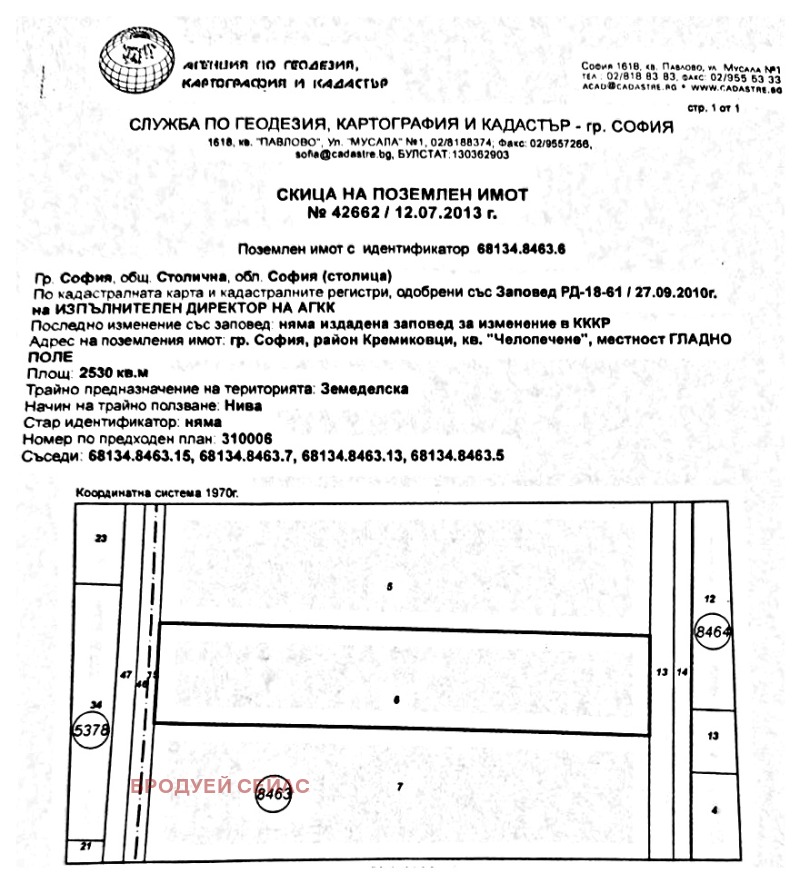 À vendre  Atterrir région Sofia , Dolni Bogrov , 2530 dka | 18949341 - image [2]