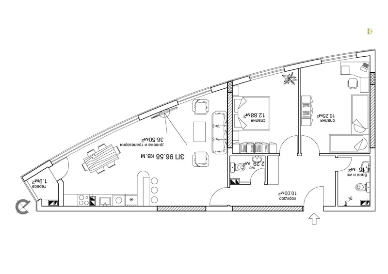 For Sale  2 bedroom Plovdiv , Sadiyski , 119 sq.m | 11585261 - image [3]