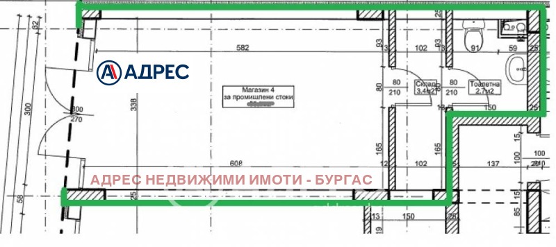 Продава МАГАЗИН, гр. Бургас, област Бургас, снимка 1 - Магазини - 47617461