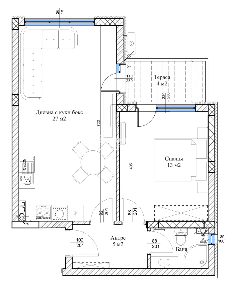 Продава 2-СТАЕН, гр. Пловдив, Остромила, снимка 5 - Aпартаменти - 47304762