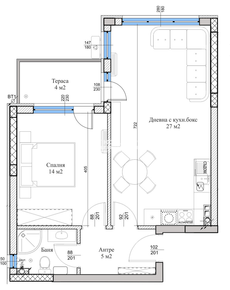 For Sale  1 bedroom Plovdiv , Ostromila , 69 sq.m | 33489632 - image [6]