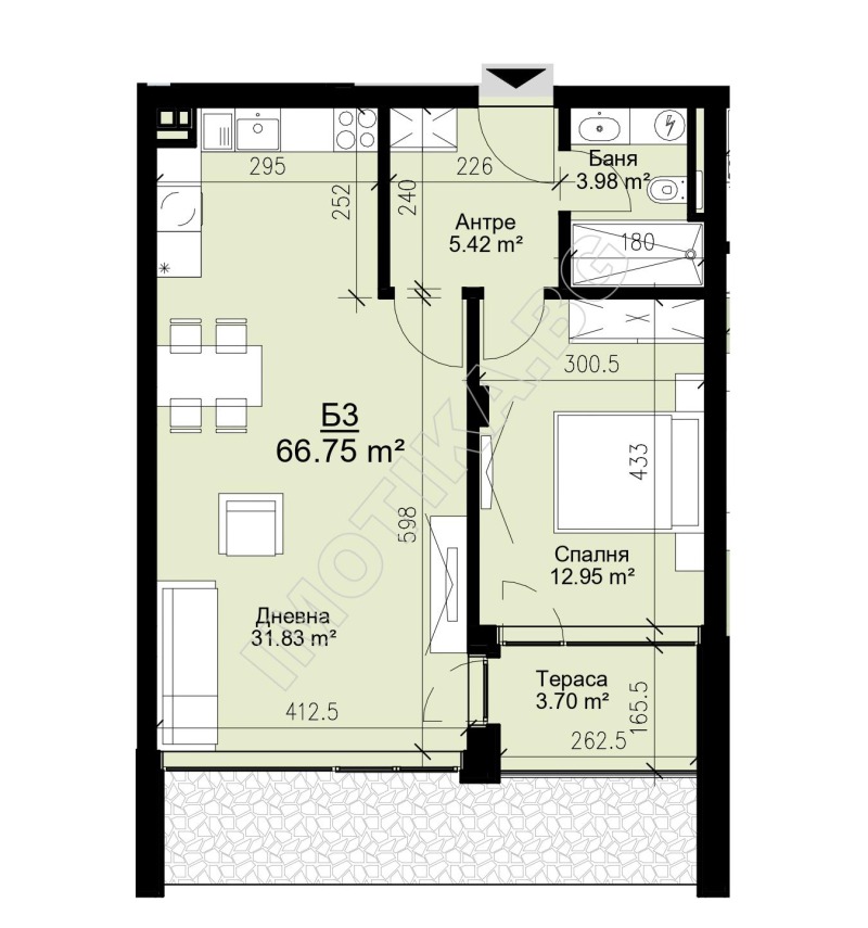 Продава 2-СТАЕН, гр. Варна, Бриз, снимка 4 - Aпартаменти - 47449764