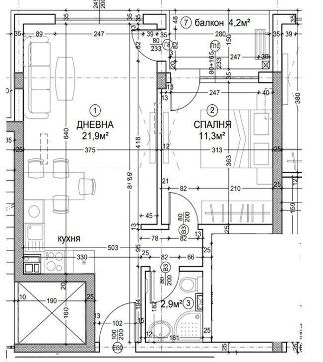 Продава 2-СТАЕН, гр. София, Дружба 2, снимка 4 - Апартаменти - 53646791