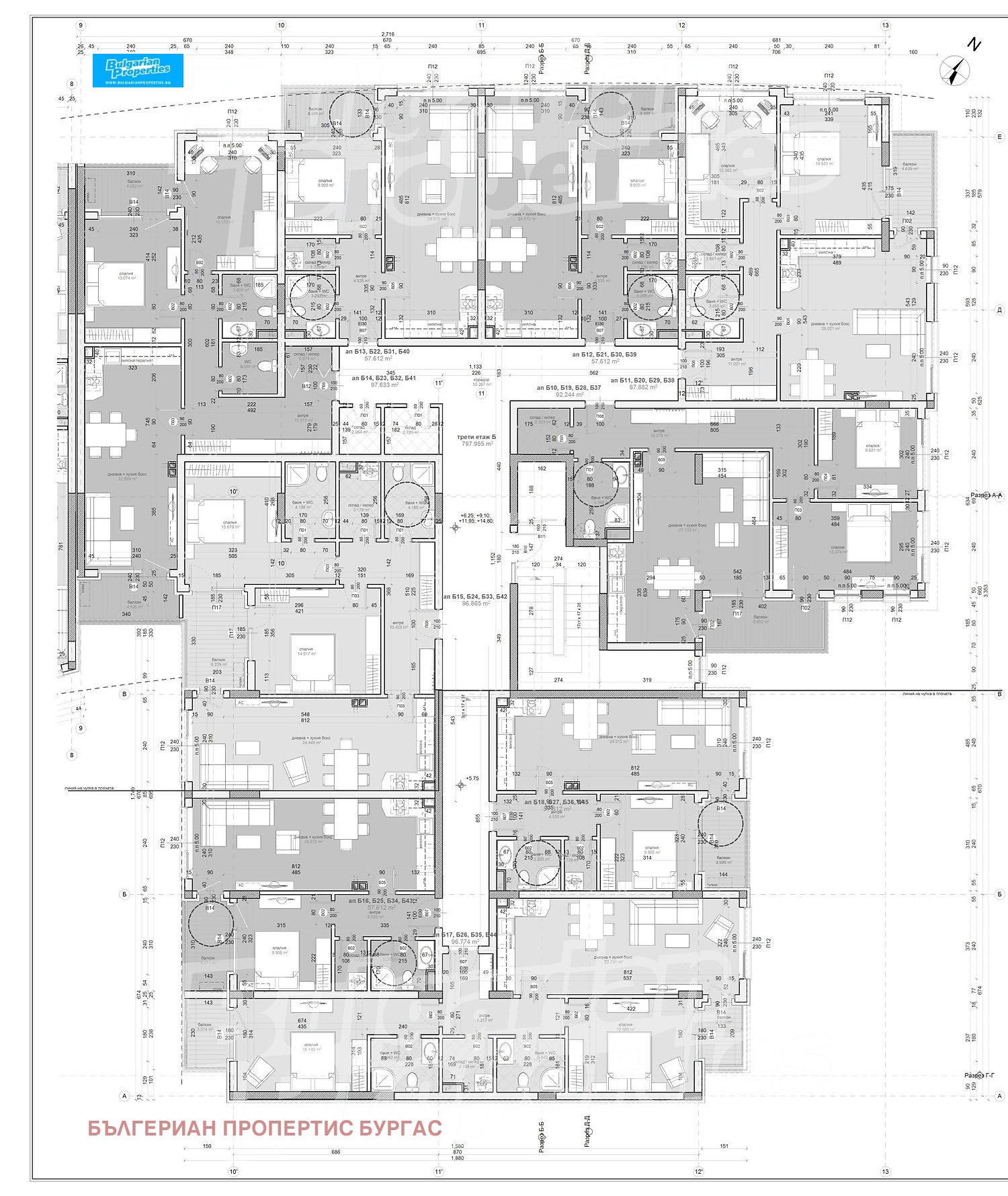 Продава 3-СТАЕН, гр. Бургас, област Бургас, снимка 2 - Апартаменти - 54057310