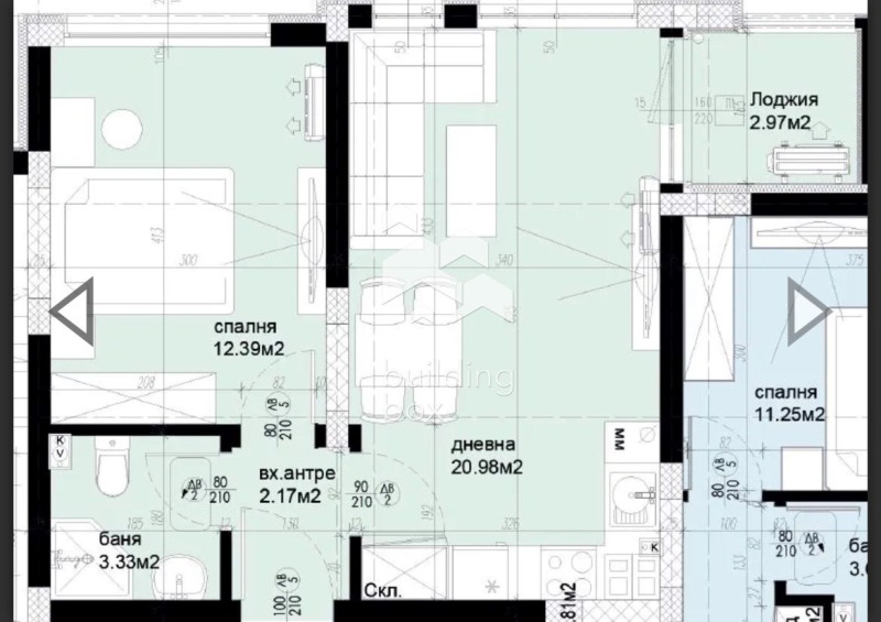 Продава  2-стаен град Пловдив , Христо Смирненски , 59 кв.м | 30274404 - изображение [12]