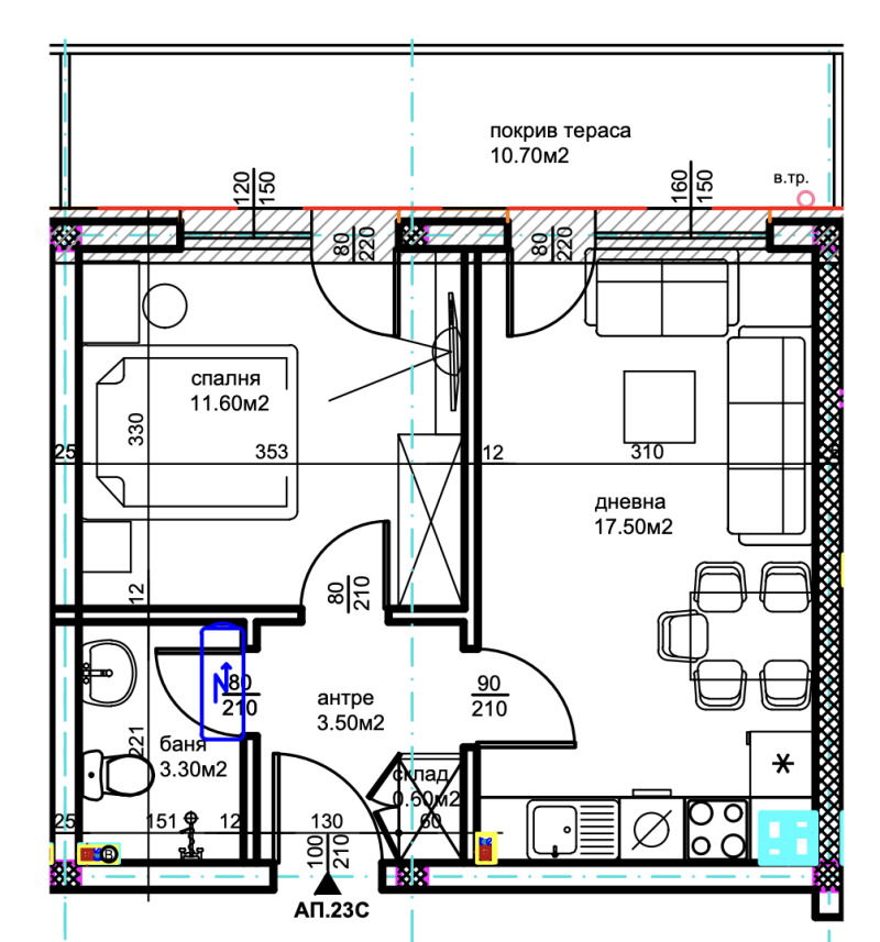 Продава 2-СТАЕН, гр. Пловдив, Беломорски, снимка 3 - Апартаменти - 52721535