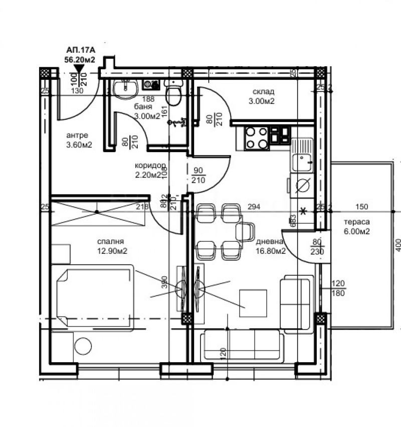 Продава 2-СТАЕН, гр. Пловдив, Беломорски, снимка 7 - Апартаменти - 53425383